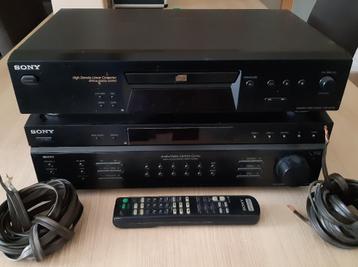 Audio versterker/tuner + compactdisc speler beschikbaar voor biedingen