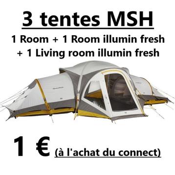 3 Tentes MSH et 1 connect