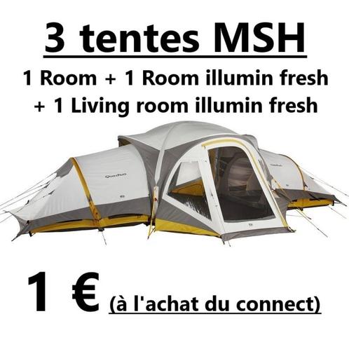 3 Tentes MSH et 1 connect, Caravanes & Camping, Tentes, Plus de 6, Neuf, Enlèvement ou Envoi