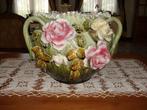 majolica bloempot / cache-pot, Ophalen, Gebruikt, Binnen, Minder dan 40 cm