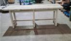 Witte tafel, Dessus de la table, Rectangulaire, Autres essences de bois, 50 à 100 cm