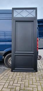 Gitzwarte aluminium buitendeur, Doe-het-zelf en Bouw, 215 cm of meer, Nieuw, Buitendeur, Metaal