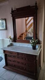 Antieke houten meubels en marmeren tablet, Ophalen