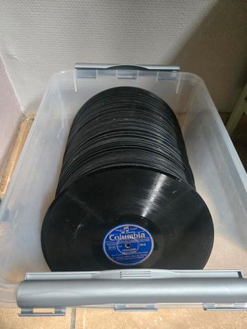 78toeren bakelieten Shellac record platen 100+-stuks beschikbaar voor biedingen