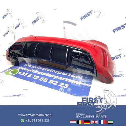 W176 A45 AMG Facelift ACHTERBUMPER + DIFFUSER ROOD origineel, Auto-onderdelen, Carrosserie, Bumper, Mercedes-Benz, Achter, Gebruikt