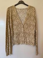 Gilet femme,  beige et blanc, 100% coton akac Ecou M (38/40), Akac Ecou, Beige, Nieuw, Ophalen