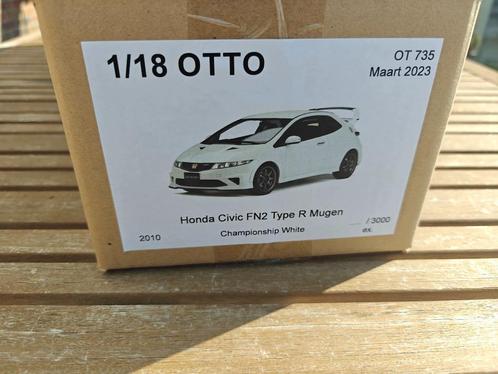 Otto OT735 Honda Civic FN2 Type R Mugen Championship White, Hobby en Vrije tijd, Modelauto's | 1:18, Nieuw, Auto, OttOMobile, Ophalen of Verzenden