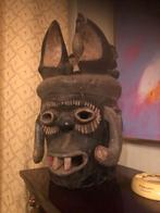 Grand masque africain tète de coq, Antiquités & Art