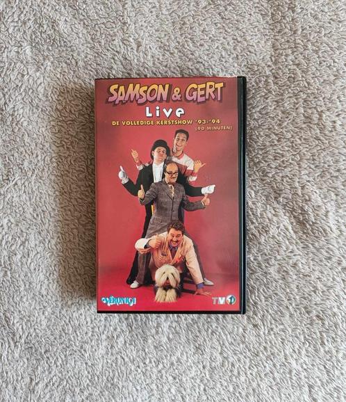 VHS - Samson & Gert - Kerstshow 1993/1994 - Nederlands - €10, Cd's en Dvd's, VHS | Kinderen en Jeugd, Gebruikt, Kinderprogramma's en -films