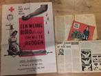 1 Print Affiche + 3 originele artikels jaren 1961 - 1962, Verzamelen, Posters, Ophalen of Verzenden