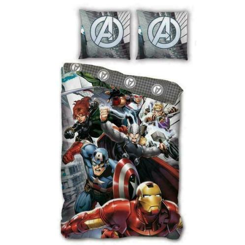 Avengers Dekbedovertrek 140 x 200 cm - Dream Team - Marvel, Kinderen en Baby's, Kinderkamer | Beddengoed, Nieuw, Dekbedovertrek