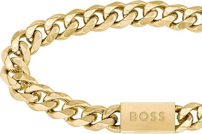 BOSS | Armband voor Heren | GRATIS LEVERING, Handtassen en Accessoires, Armbanden, Staal, Goud, Verzenden