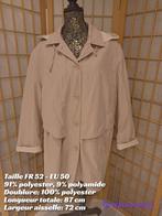 Beige regenjas van perzikkleurige huid, maat FR 52 - EU 50, Kleding | Dames, Grote Maten, Gedragen, Beige, Ophalen of Verzenden