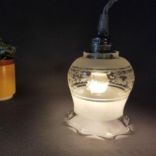 Tulpenlamp met bloempatronen, Antiek en Kunst, Antiek | Verlichting, Verzenden