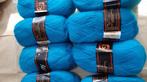 Blauwe wol van 3Suisses Downy 8 bollen 40 gram, Hobby en Vrije tijd, Nieuw, Breien of Haken, Ophalen of Verzenden, Naald