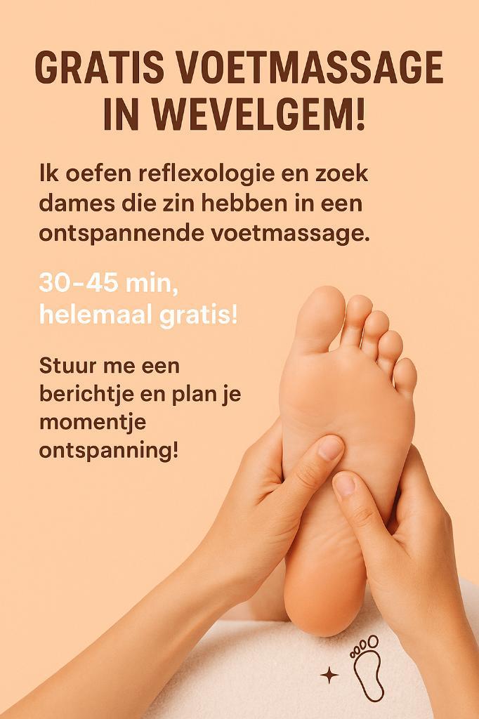 Gratis voetmassage, reflexologie model gezocht, Vacatures, Vacatures | Modellen, Vanaf 1 jaar