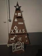 Sapin de Noël en bois - 160cm avec éclairage Led, Divers, Noël, Comme neuf