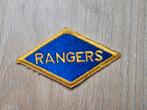 US WW2 Rangers diamond patch whiteback, Ophalen of Verzenden
