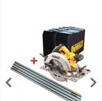 DeWalt cirkelzaag DWE576KR  + 1500mm Geleiderail, Doe-het-zelf en Bouw, Ophalen of Verzenden, Zo goed als nieuw, Cirkelzaag