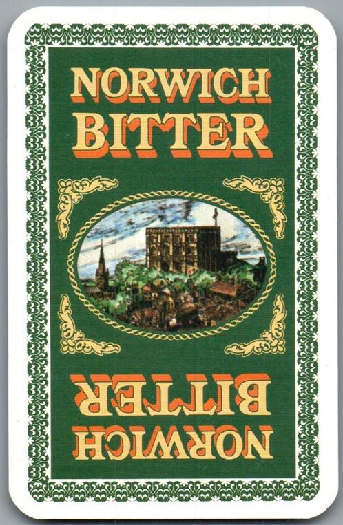 speelkaart - LK12449 - Norwich Bitter, Verzamelen, Speelkaarten, Jokers en Kwartetten, Zo goed als nieuw, Speelkaart(en), Verzenden
