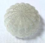 Vintage plafondlamp Lustrerie Deknudt glas bloemvorm, Ophalen of Verzenden