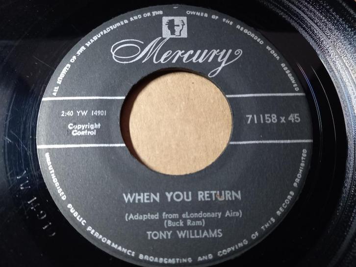 Tony Williams‎– When You Return / Let's Start All Over Again, Cd's en Dvd's, Vinyl Singles, Gebruikt, Single, Overige genres, 7 inch