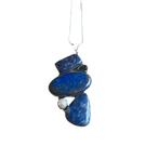 Ketting Lapis Lazuli Parel Topaas, Nieuw, Ophalen of Verzenden