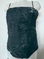 Satijnen bustier met kralen en borduursel. Kerst- en nieuwja, Ophalen of Verzenden, Zo goed als nieuw