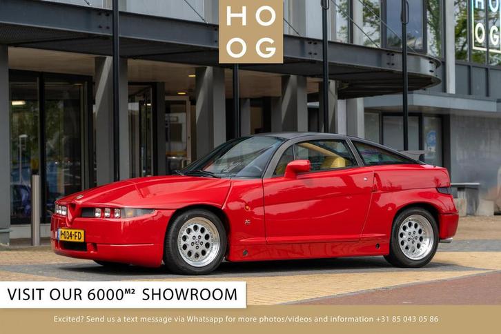 Alfa Romeo SZ 3.0 V6 Zagato (bj 1990), Auto's, Oldtimers, Bedrijf, Te koop, Lederen bekleding, Alfa Romeo, Benzine, Coupé, 2 deurs