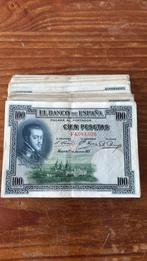 Super lot de 138 billets de 100 pesetas 1925, Postzegels en Munten, Munten | België, Ophalen of Verzenden, Papier, Setje