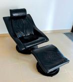 Pouf Relax + design Takashi Okamura/Erik Marquardsen, Maison & Meubles, Enlèvement, Utilisé, Rond, Cuir