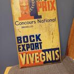 Rare tôle lithographiée brasserie Vivegnis Liège 1937, Collections, Enlèvement ou Envoi