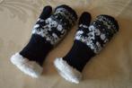 Handschoenen (wanten) met rendieren zwart/wit, Kinderen en Baby's, Handschoenen, 104 of kleiner, Jongen of Meisje, Gebruikt