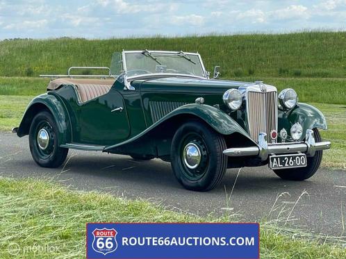 MG TD Cabriolet 1952 | Route 66 auctions, Auto's, Oldtimers, Bedrijf, Te koop, Open dak, MG, Benzine, Cabriolet, 2 deurs, Handgeschakeld