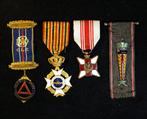 Burgerlijke Militaria-medaille Vrijmetselaar, Verzamelen, Ophalen of Verzenden, Overige soorten, Lintje, Medaille of Wings