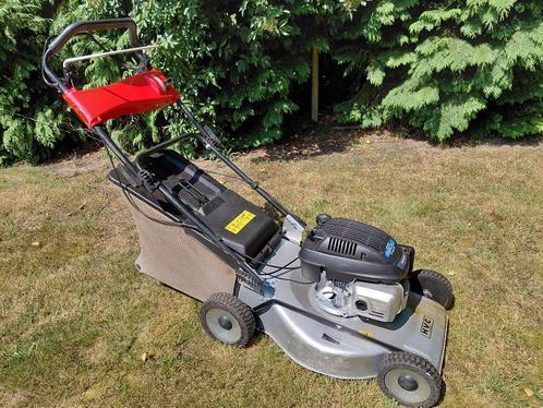 Grasmaaier zelftrekker Honda 6,5pk, Tuin en Terras, Grasmaaiers, Gebruikt, Benzine-grasmaaier, 50 cm of meer, Cirkelmaaier, Opvangzak