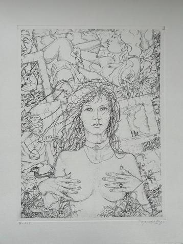 Ronald ERGO - Gravure originale « Sept plaies » - 41x51cm, Enlèvement ou Envoi