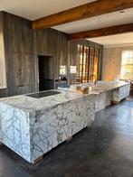 Keuken, keukeneiland marmer, Huis en Inrichting, Keuken | Keukenelementen, Ophalen, Zo goed als nieuw