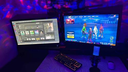 Gaming Setup Te koop, Computers en Software, Desktop Pc's, Zo goed als nieuw, 3 tot 4 Ghz, HDD, SSD, 16 GB, Met videokaart, Met monitor