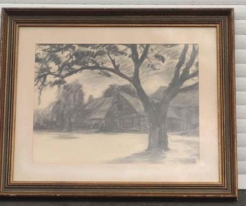 Fusain signe ch v d moortel 1931 beschikbaar voor biedingen