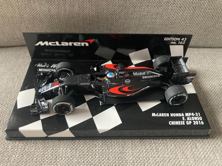 Fernando Alonso 1:43 Chinese GP 2016 Mclaren Honda MP4-31, Verzamelen, Automerken, Motoren en Formule 1, Nieuw, Formule 1, Ophalen of Verzenden