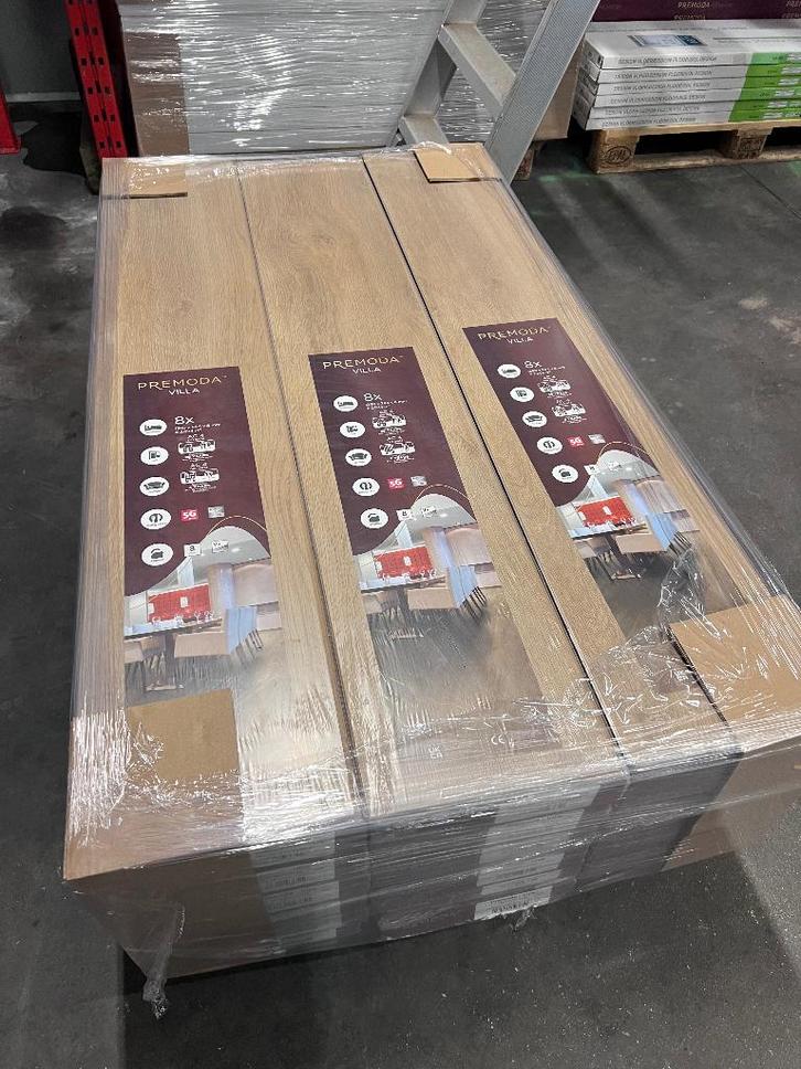 Premoda - Villa Laminaat WINDSOR Oak V4 48,49m2, Maison & Meubles, Ameublement | Revêtements de sol, Neuf, Aggloméré, Brun, 25 à 50 m²