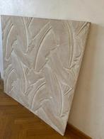 Witte gesneden mangohouten plaquette van Maisons du Monde, Ophalen, Gebruikt, 100 tot 125 cm, 75 cm of meer