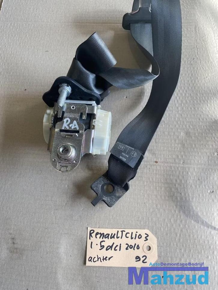 RENAULT CLIO 3 rechts achter gordel 34003220 683953, Auto-onderdelen, Interieur en Bekleding, Renault, Gebruikt