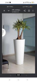 Italiaanse design bloempot, Ophalen, Zo goed als nieuw, Kunststof