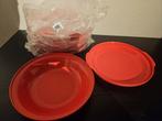 4x Tupperware Rood Aloha bord, Ophalen of Verzenden, Zo goed als nieuw, Rood