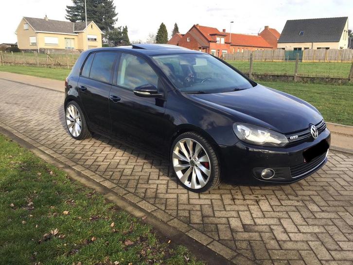VW Golf 6 HighLine 2.0 TDI 140PK, Auto's, Volkswagen, Particulier, Golf, Diesel, Euro 5, Stadsauto, 5 deurs, Handgeschakeld, Zwart