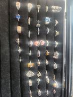 Lot 43 zilveren ringen, Handtassen en Accessoires, Ringen, Ophalen of Verzenden, Zo goed als nieuw, Zilver, Zilver