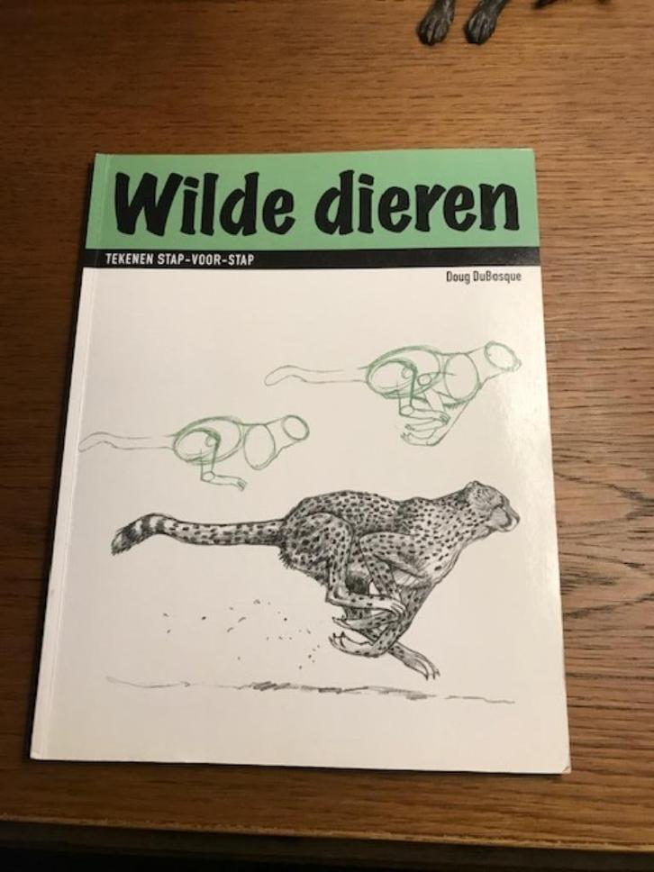 Wilde dieren tekenen stap voor stap/Doug DuBosque, Boeken, Hobby en Vrije tijd, Ophalen of Verzenden