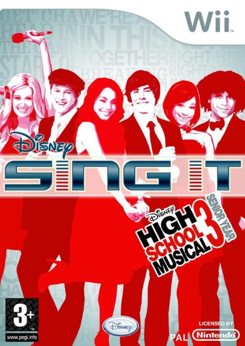 Disney Sing It High School Musical 3 Senior Year, Games en Spelcomputers, Games | Nintendo Wii, Gebruikt, Muziek, 1 speler, Vanaf 3 jaar